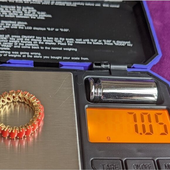 estate coral eternity band - Picture 6 of 6